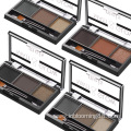 wholesale custom 3 colors palette cosmetic eyebrow powder